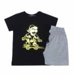 Παιδικό Σετ Με Σορτς Monkey Μαύρο