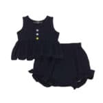 Βρεφικό Σετ Αμάνικο Μπλε Σκούρο