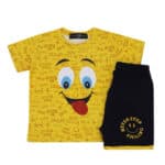 Βρεφικό Σετ Με Σορτς Smile Κίτρινο