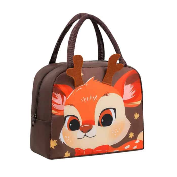 Ισοθερμικό Τσαντάκι Φαγητού Ελαφάκι 20x22x11cm - Image 2