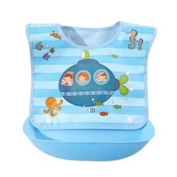 Αδιάβροχη Σαλιάρα Under the Sea Γαλάζια