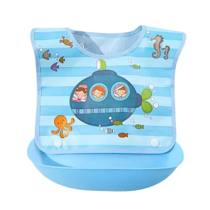 Αδιάβροχη Σαλιάρα Under the Sea Γαλάζια