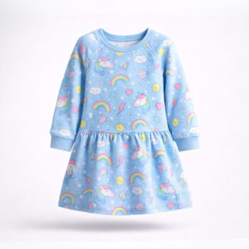 παιδικο φορεμα με unicorn γαλάζιο