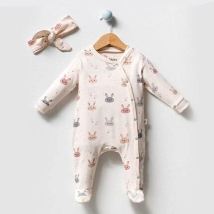 βρεφικό φορμάκι 100% οργανικό βαμβάκι κουνελάκι