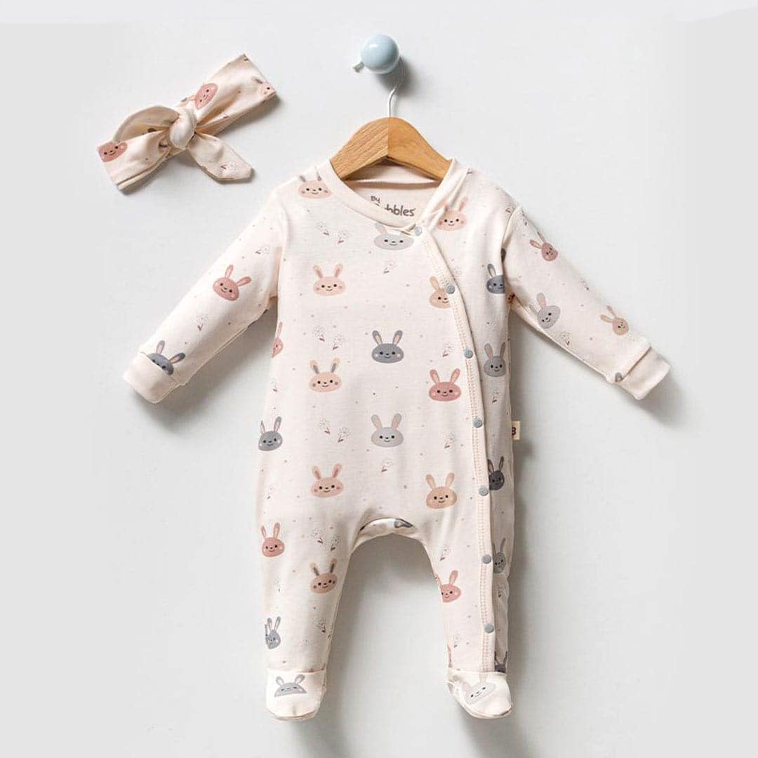 βρεφικό φορμάκι 100% οργανικό βαμβάκι κουνελάκι