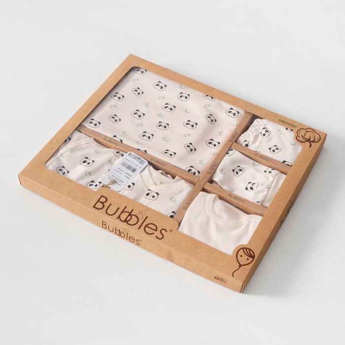 Σετ Νεογέννητου Panda 100% Οργανικό Βαμβάκι 10 τεμ. - Image 2