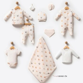 Σετ Νεογέννητου Bunny 100% Οργανικό Βαμβάκι 10 τεμ.