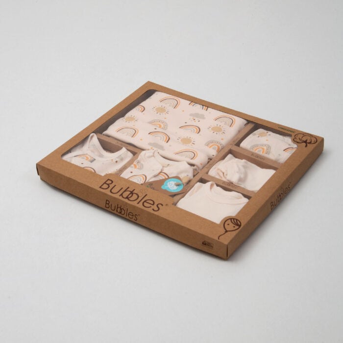 Σετ Νεογέννητου Rainbow 100% Οργανικό Βαμβάκι 10 τεμ. - Image 2