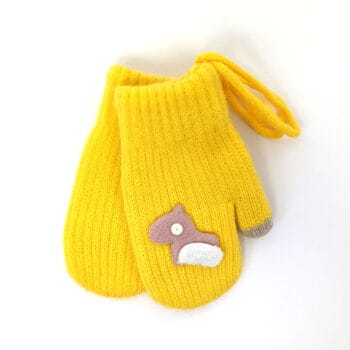 Βρεφικά Γάντια Μπουνιές Κίτρινο 0-24 Μηνών