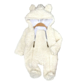 Φόρμα Εξόδου Fleece Bear Εκρού