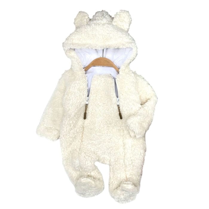 Φόρμα Εξόδου Fleece Bear Εκρού - Image 2