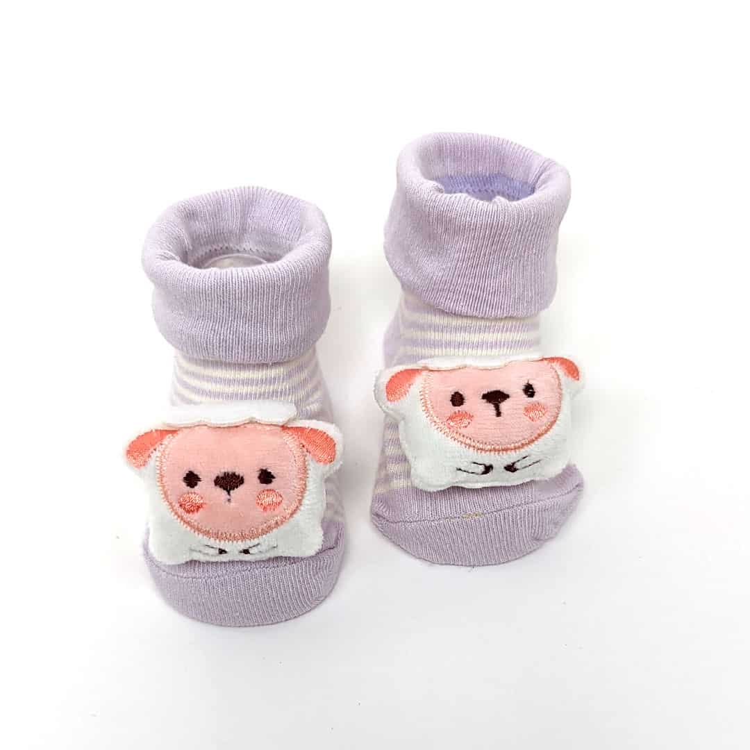 Αντιολισθητικά Καλτσάκια 0-12 μηνών Μωβ