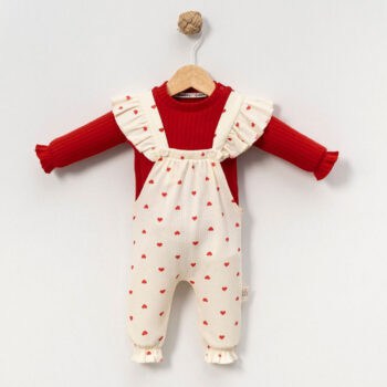 Βρεφική Σαλοπέτα Σετ Με Μπλούζα True Love