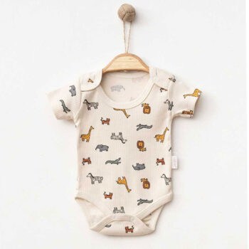 Βρεφικό φορμάκι κοντομάνικο Zoo100% Βαμβάκι - Image 2