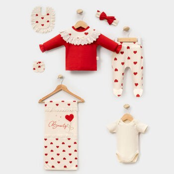 Σετ Ρούχων Νεογέννητου Με Κορδέλα Beauty 7τεμ