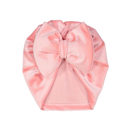 Βρεφικό Τουρμπάνι Βελούδινο Ροζ