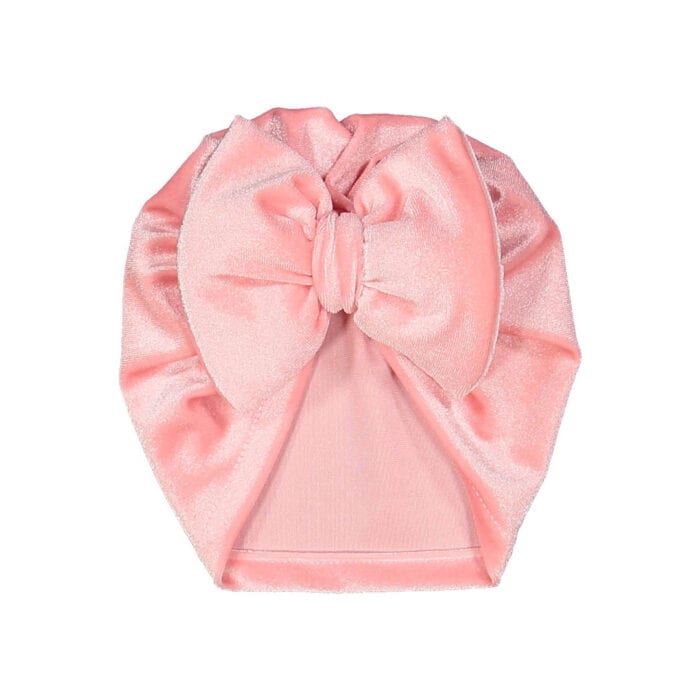 Βρεφικό Τουρμπάνι Βελούδινο Ροζ - Image 2