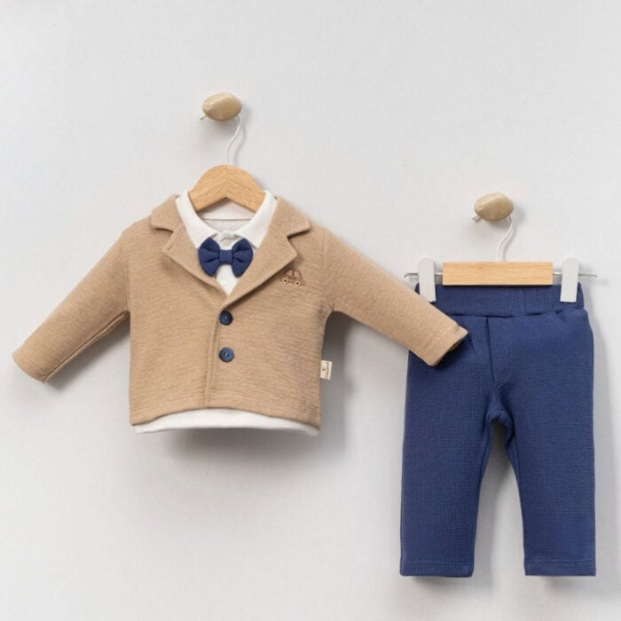 Βρεφικό Κοστούμι Με Ζακέτα Μπεζ - Image 2