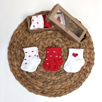 Βρεφικά Καλτσάκια ❤️ Love 6 ζευγάρια