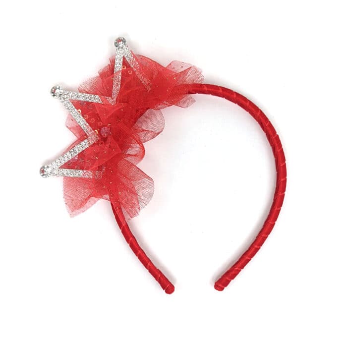 Παιδική Στέκα Μαλλιών Με Κορώνα Κόκκινη - Image 2