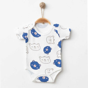 Βρεφικό φορμάκι κοντομάνικο Bear 100% Βαμβάκι