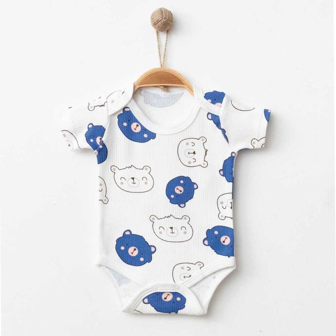 Βρεφικό φορμάκι κοντομάνικο Bear 100% Βαμβάκι