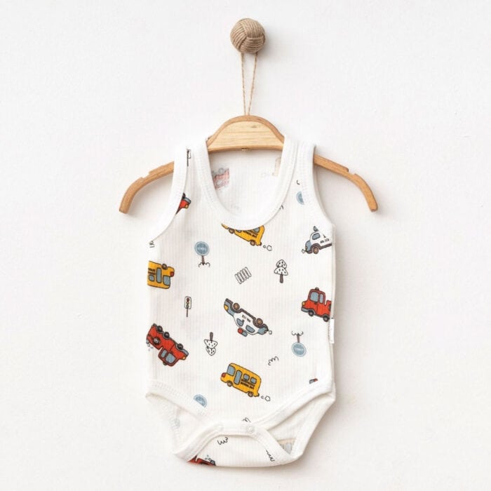 Φορμάκι Αμάνικο Cars Λευκό 100% Βαμβάκι - Image 2