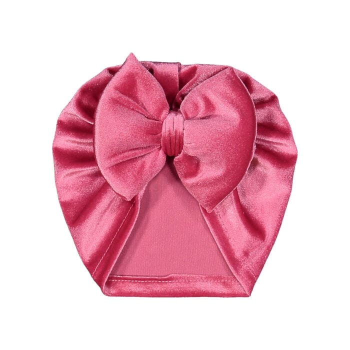 Βρεφικό Τουρμπάνι Βελούδινο Φούξια - Image 2