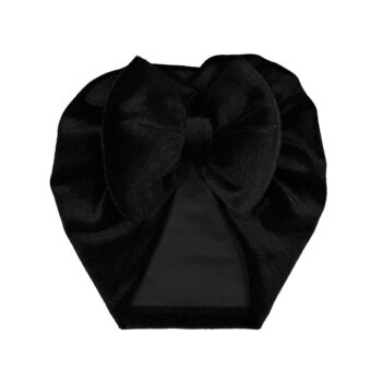 Βρεφικό Τουρμπάνι Βελούδινο Μαύρο