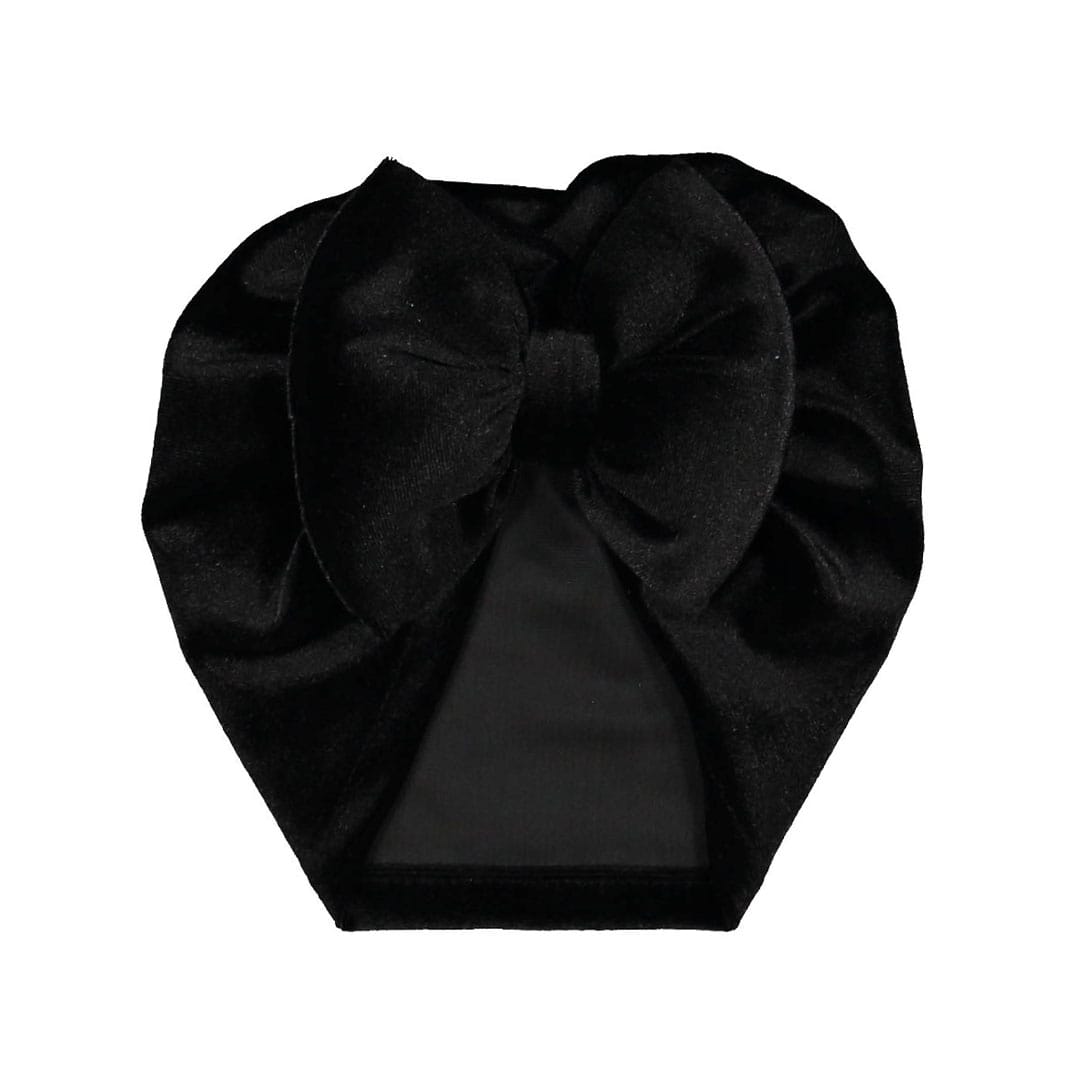 Βρεφικό Τουρμπάνι Βελούδινο Μαύρο