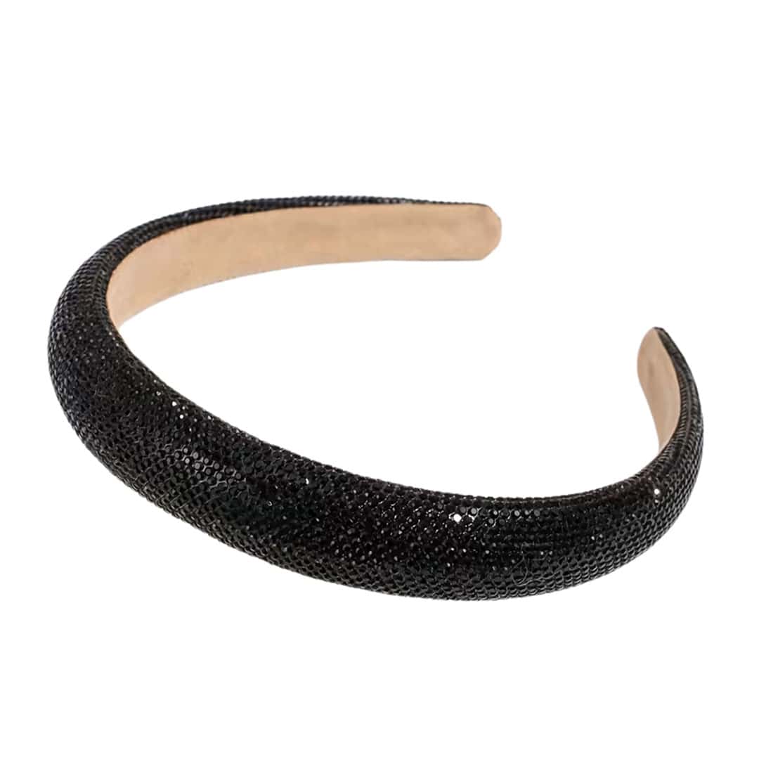 Παιδική Στέκα Μαλλιών Με Στρας Μαύρη