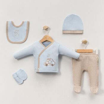 Σετ Ρούχων Νεογέννητου Πλεκτό Cars 5τεμ