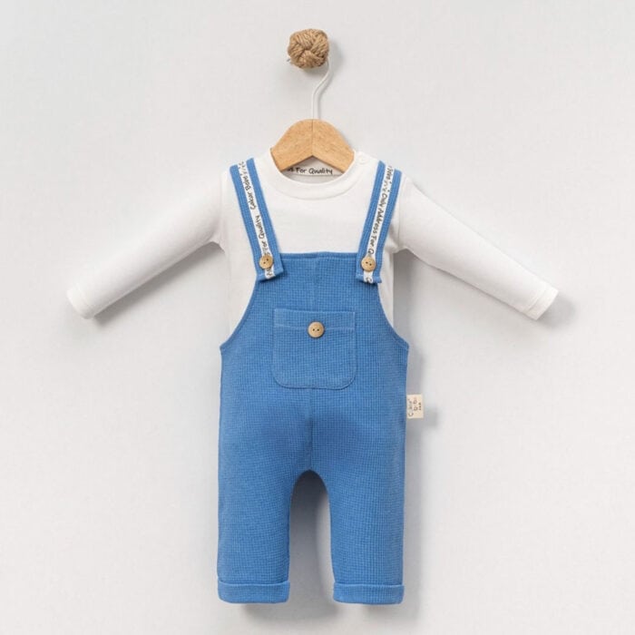 Βρεφική Σαλοπέτα Με Μπλούζα Bebe Μπλε - Image 2