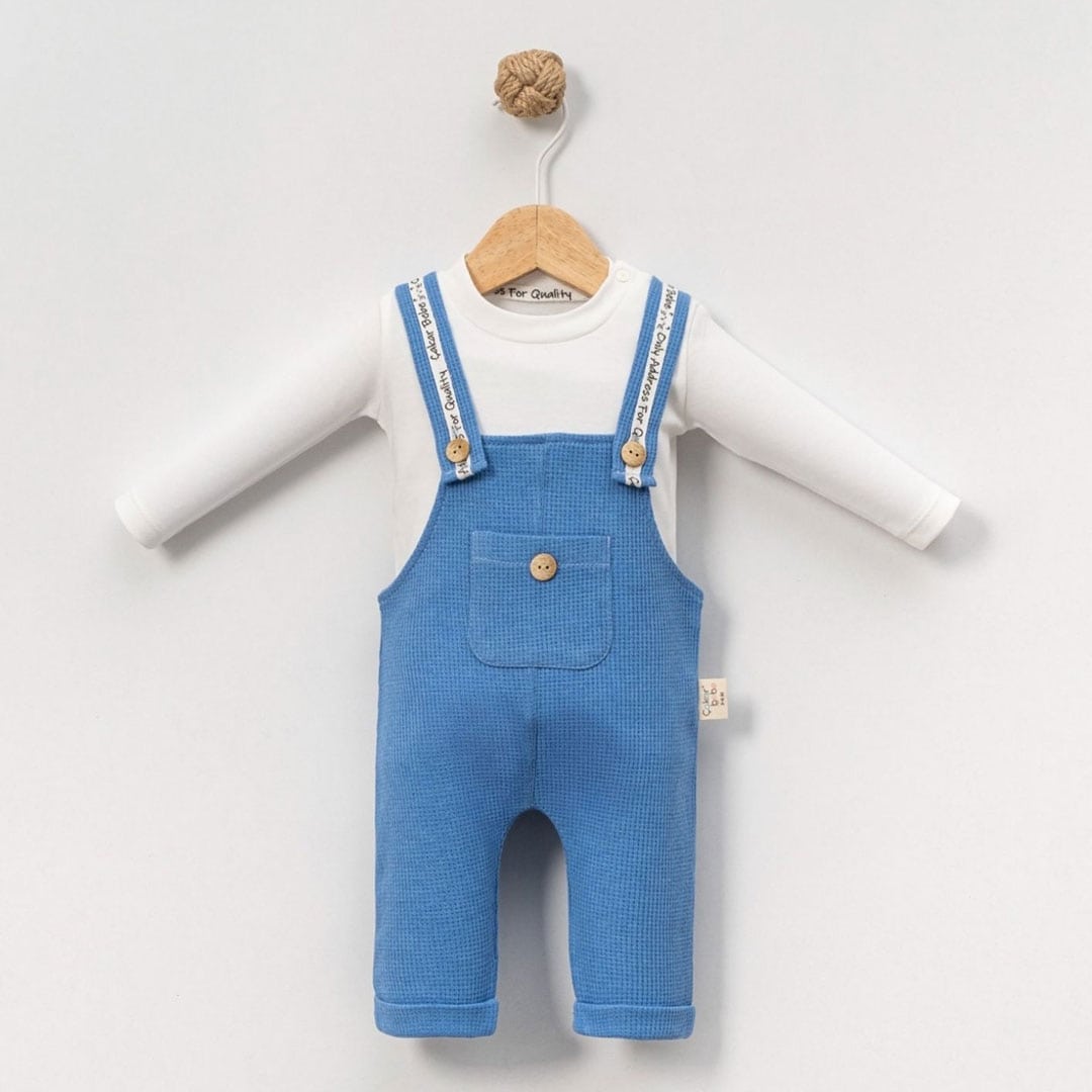 Βρεφική Σαλοπέτα Με Μπλούζα Bebe Μπλε