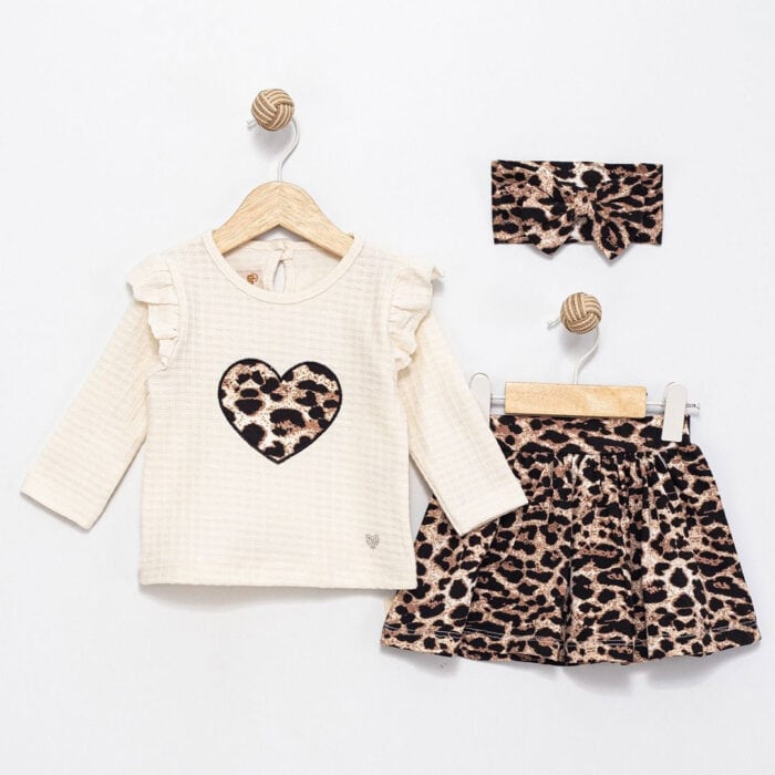 Βρεφικό Σετ Με Κορδέλα Leopard - Image 2