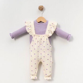 Βρεφική Σαλοπέτα Σετ Με Μπλούζα True Love