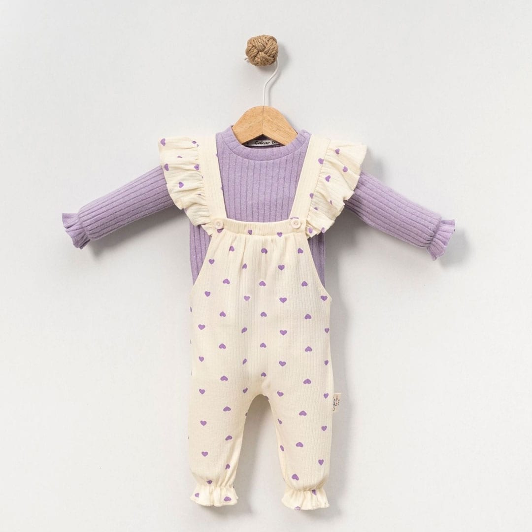 Βρεφική Σαλοπέτα Σετ Με Μπλούζα True Love