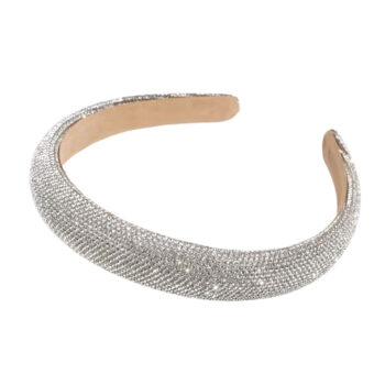 Παιδική Στέκα Μαλλιών Με Στρας Ασημί