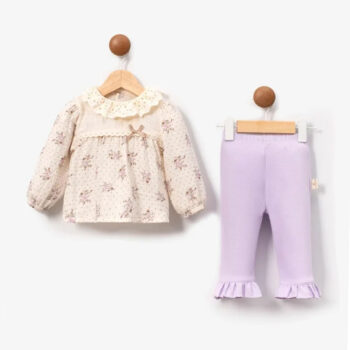 Βρεφικό Σετ Spring Vibes Μωβ