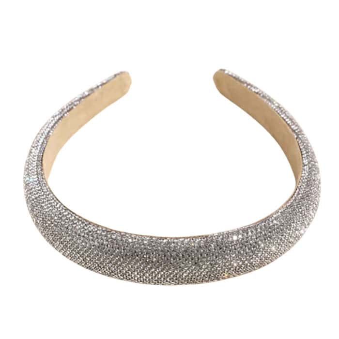 Παιδική Στέκα Μαλλιών Με Στρας Ασημί - Image 2