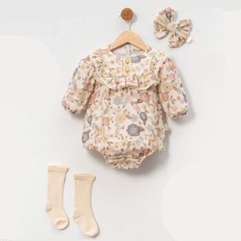 Φορμάκι Με Κορδέλα κ Κάλτσες 3τεμ My Sweet Flowers