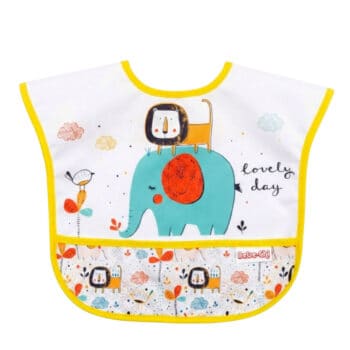 Αδιάβροχη Σαλιάρα 🐘 Elephant Λευκή