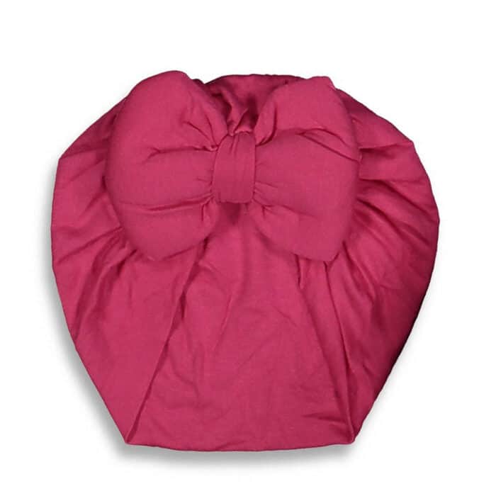 Βρεφικό Τουρμπάνι Με Φιόγκο Φούξια - Image 2