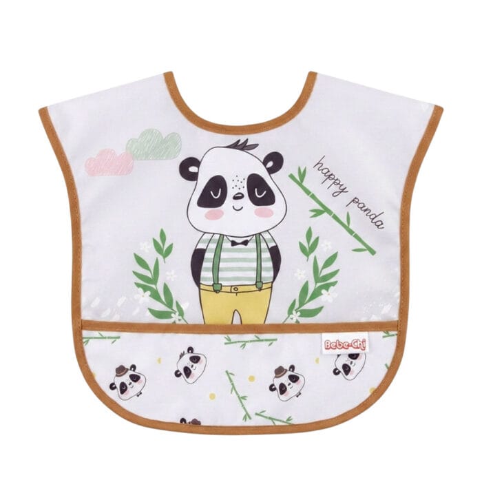 Αδιάβροχη Σαλιάρα 🐼 Panda Λευκό - Image 2