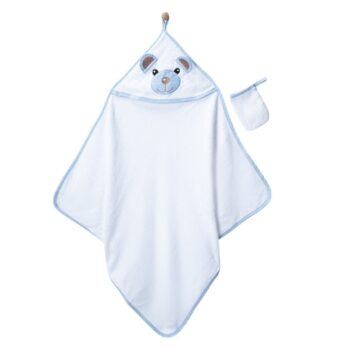 Βρεφική Πετσέτα Μπάνιου Teddy Λευκή