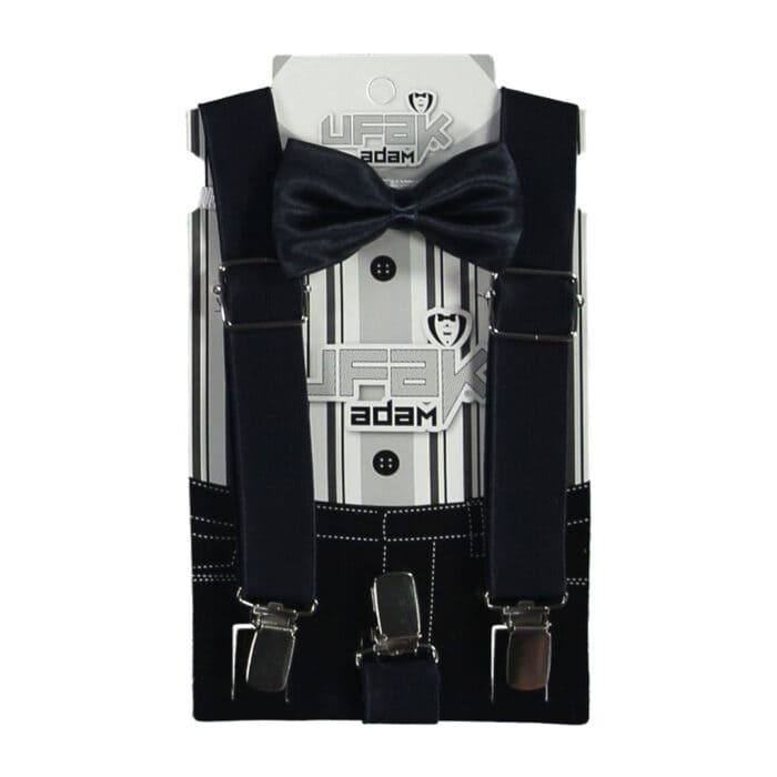 Σετ Παπιγιον Με Τιράντες Μαύρο - Image 2