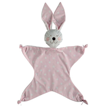 Βρεφικό πανάκι νάνι κουνελάκι ροζ
