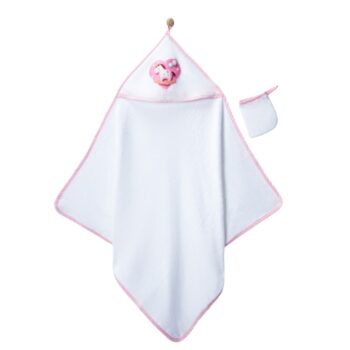 Βρεφική Πετσέτα Μπάνιου Unicorn Λευκή