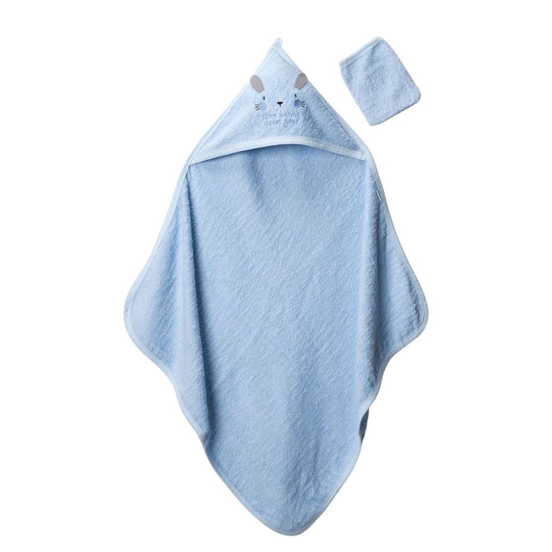 ξυρξν Βρεφική Πετσέτα Μπάνιου Bunny Μπλε - Image 1