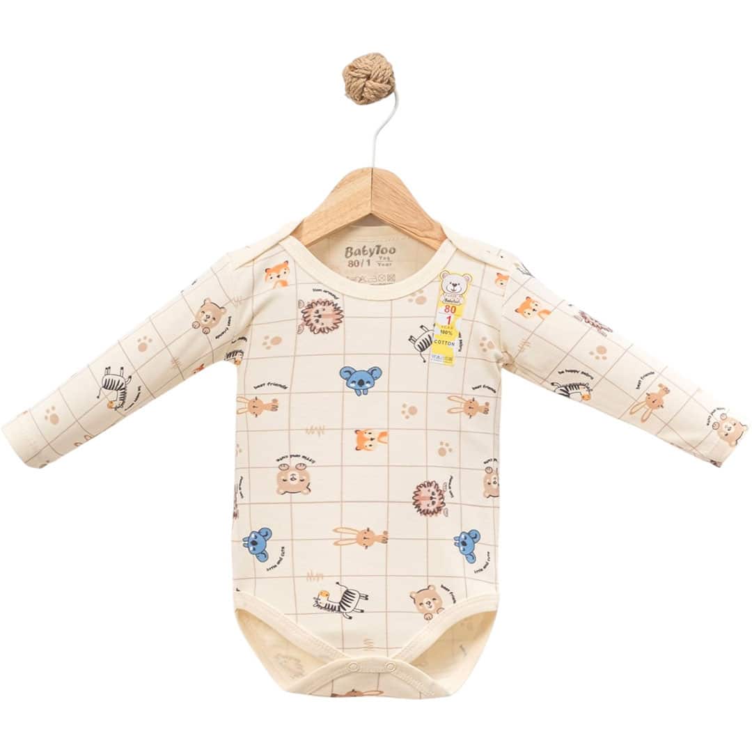 Βρεφικό Φορμάκι Μακρυμάνικο Zoo 100% Βαμβάκι